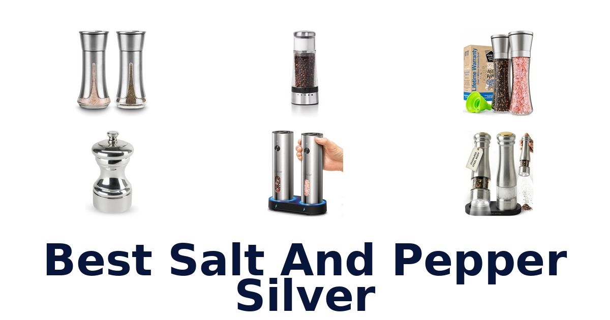 best salt and pepper silver