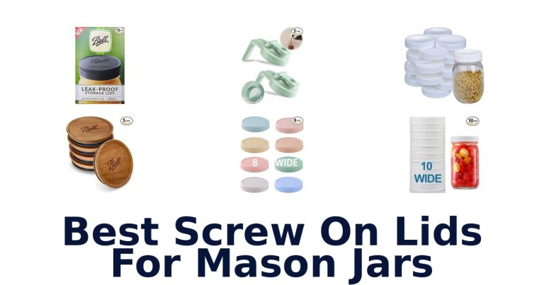 best screw on lids for mason jars