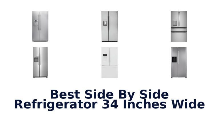 best side by side refrigerator 34 inches wide