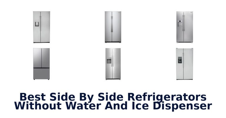 best side by side refrigerators without water and ice dispenser