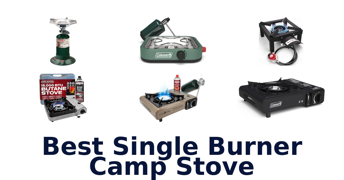 best single burner camp stove