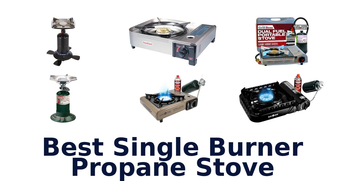 best single burner propane stove