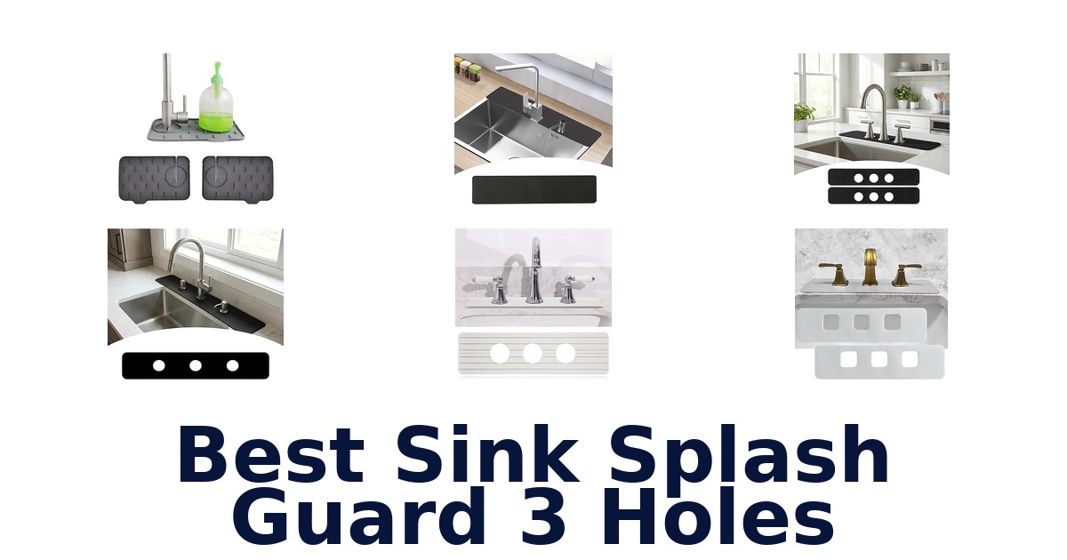 best sink splash guard 3 holes