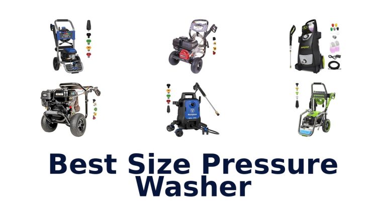 best size pressure washer
