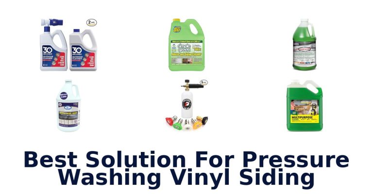 best solution for pressure washing vinyl siding