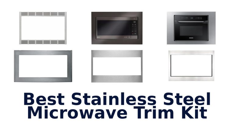 best stainless steel microwave trim kit