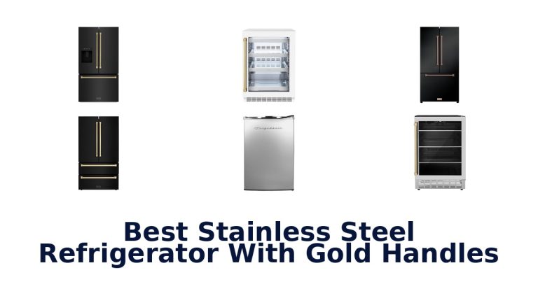 best stainless steel refrigerator with gold handles