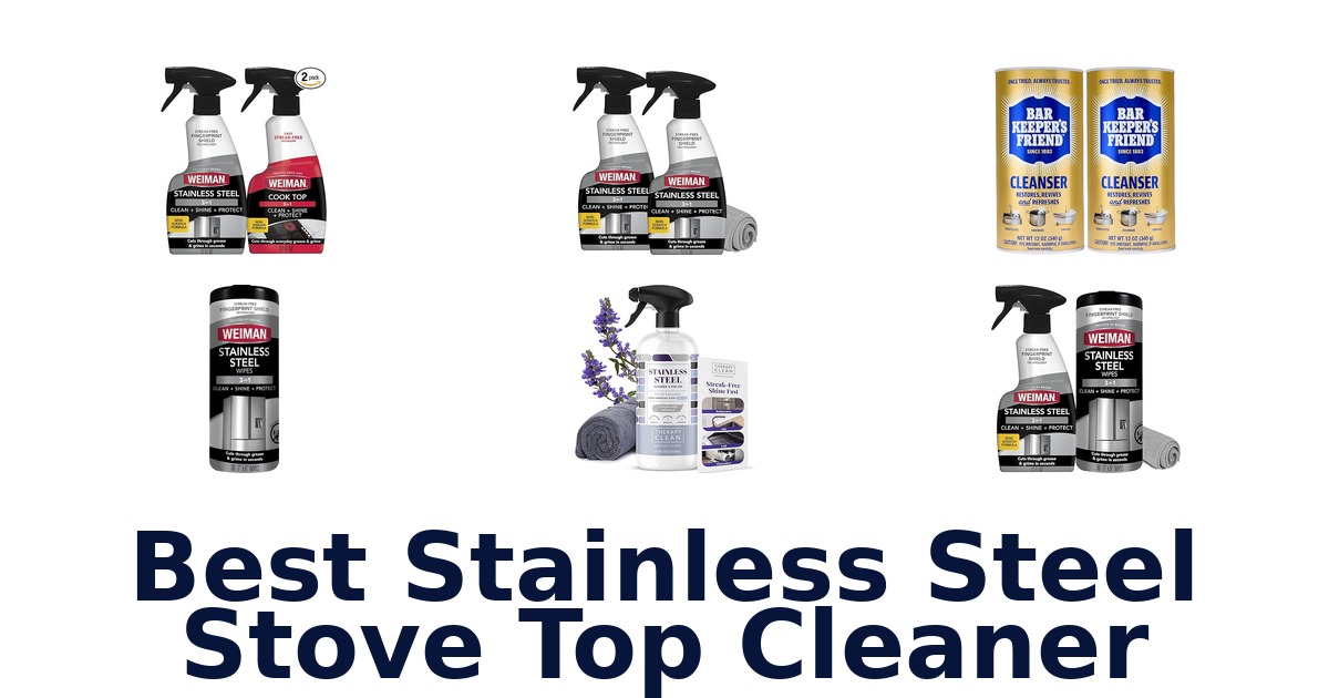 best stainless steel stove top cleaner