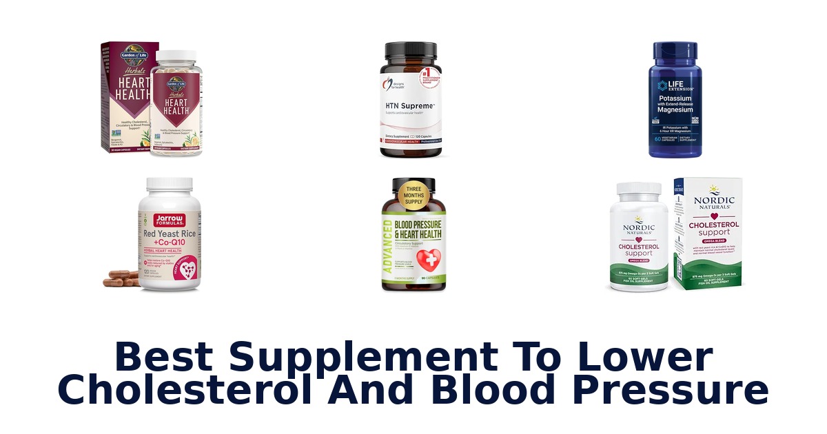 best supplement to lower cholesterol and blood pressure