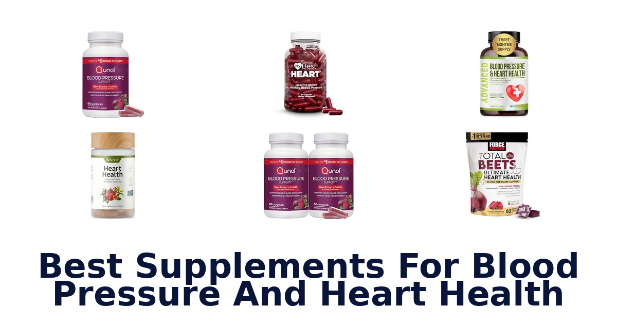 best supplements for blood pressure and heart health