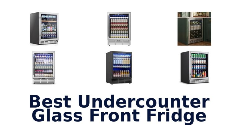 best undercounter glass front fridge