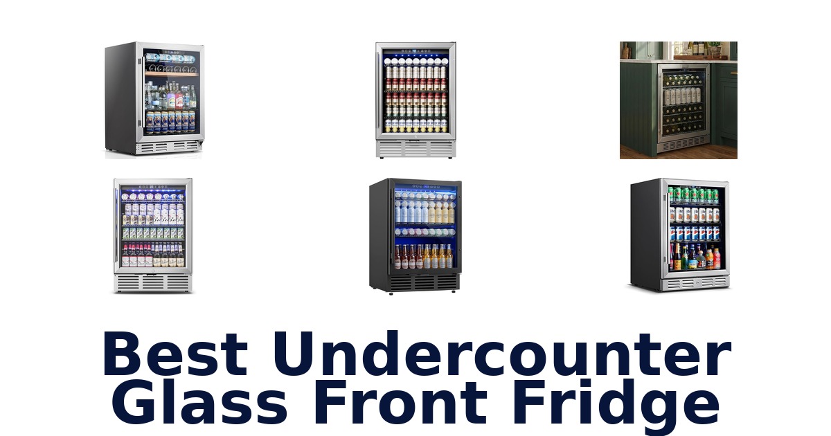 best undercounter glass front fridge