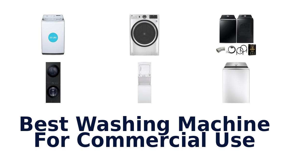 best washing machine for commercial use