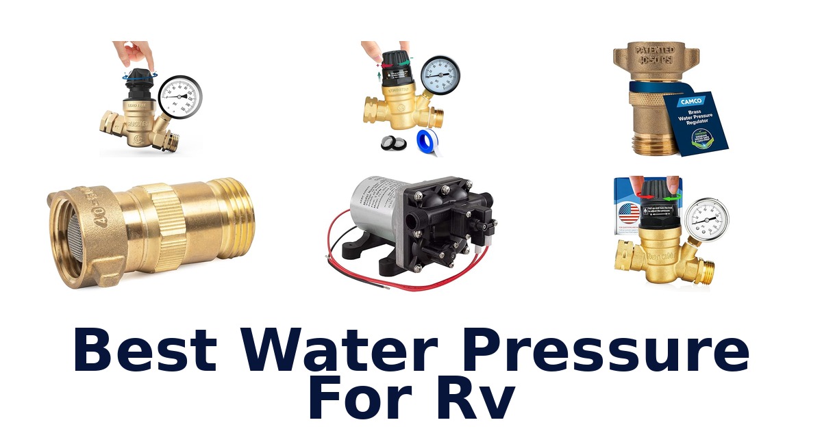 best water pressure for rv