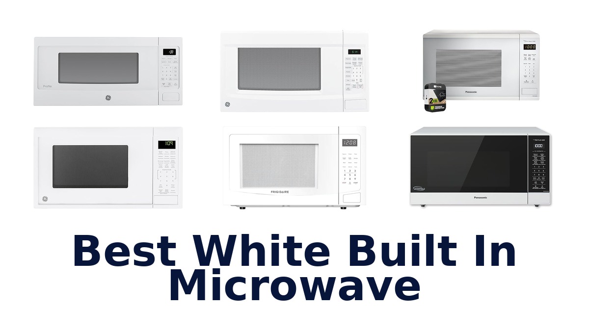 best white built in microwave
