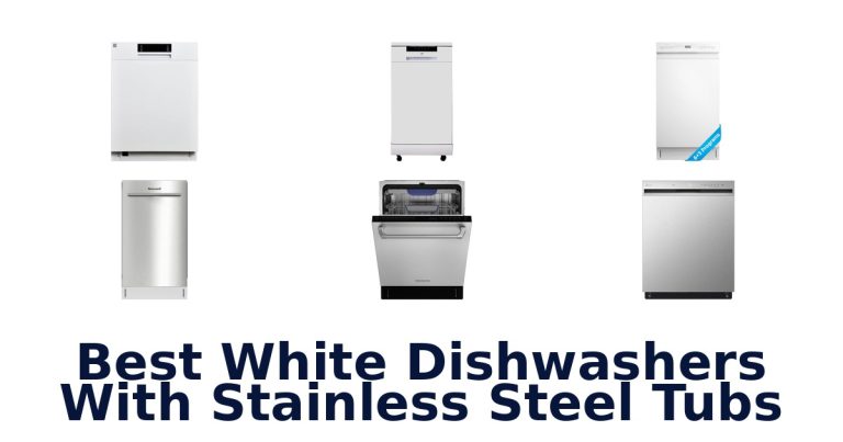best white dishwashers with stainless steel tubs