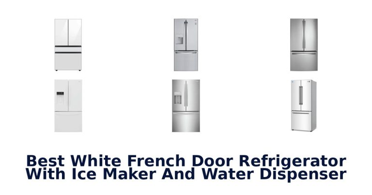 best white french door refrigerator with ice maker and water dispenser