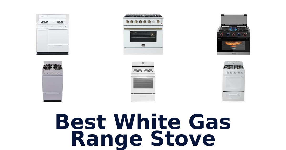 best white gas range stove