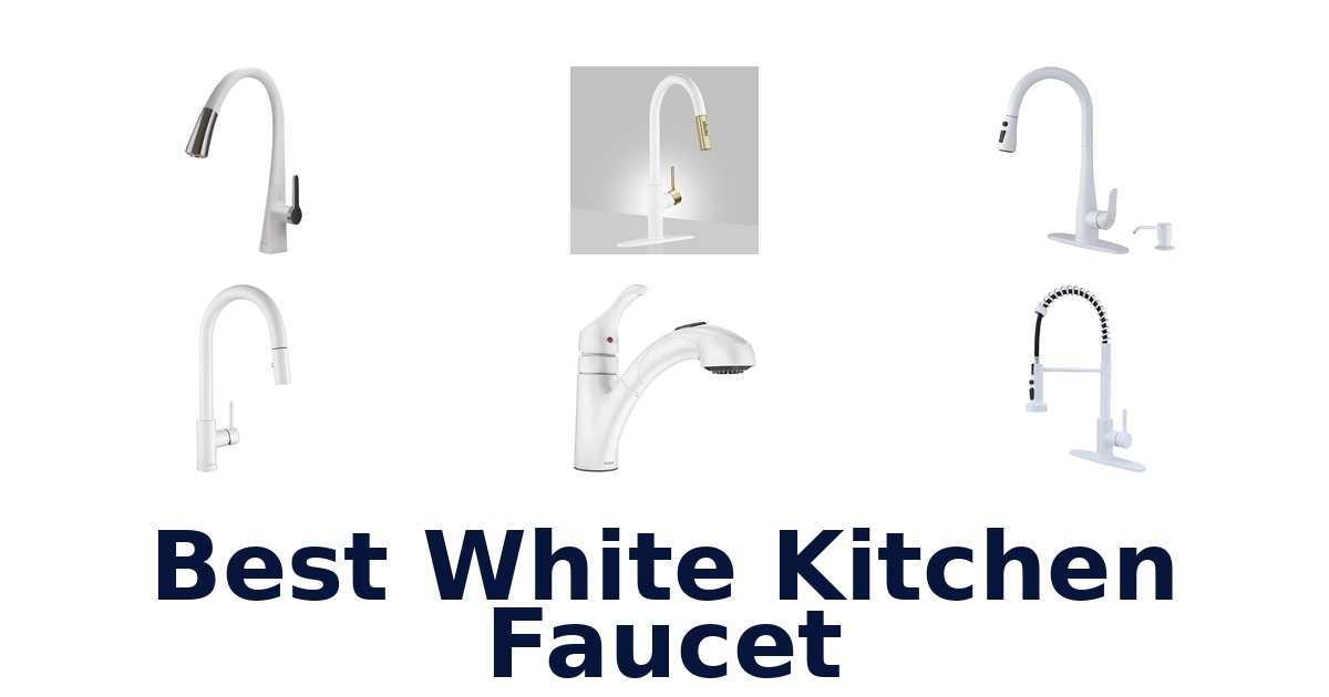best white kitchen faucet