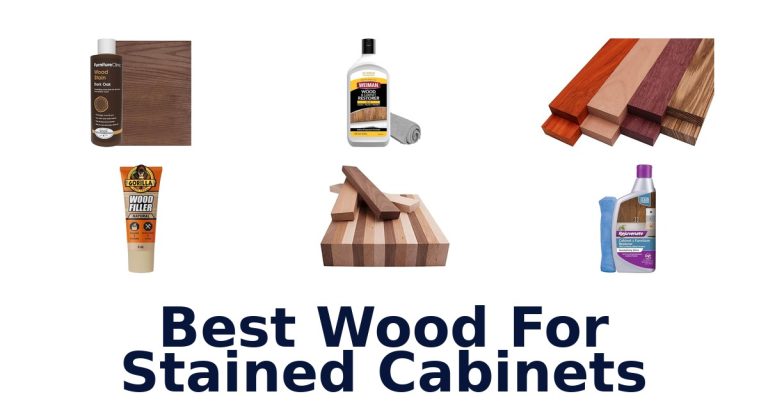 best wood for stained cabinets